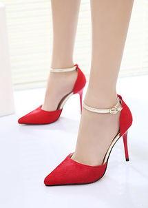 成人红色尖头高跟鞋视频